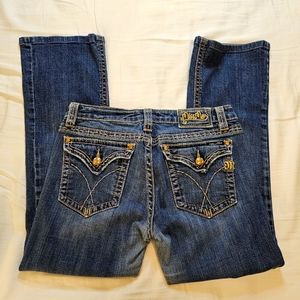 Miss Me Women's Jeans Gold Embellishments Sz 31 Waist